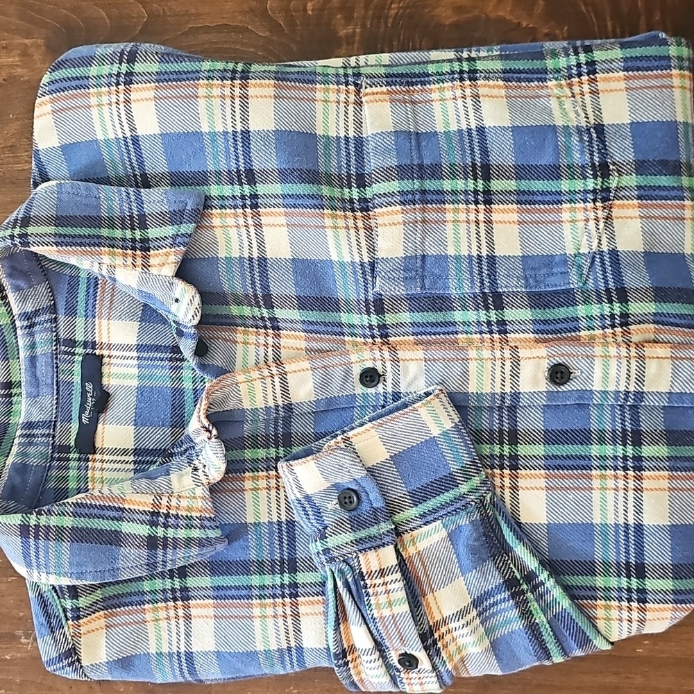 Madewell Plaid Button Up Size Medium
